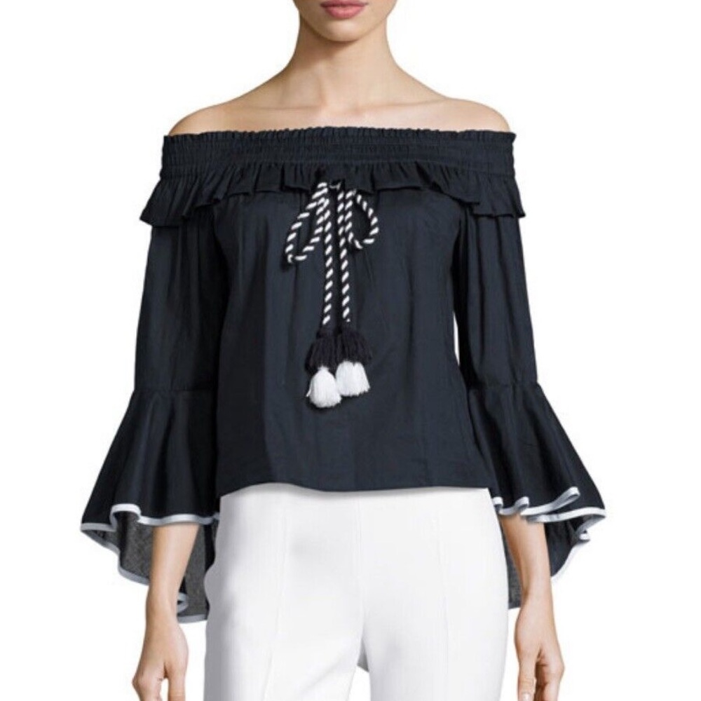 Misa Los Angeles Loris Off Shoulder Top
